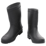 vidaXL Cizme de ploaie, negru, PVC, mărime 45 vidaXL Cizme de ploaie, negru, PVC, mărime 45