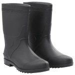vidaXL Cizme de ploaie, negru, PVC, mărime 45 vidaXL Cizme de ploaie, negru, PVC, mărime 45