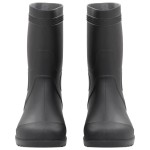 vidaXL Cizme de ploaie, negru, PVC, mărime 45 vidaXL Cizme de ploaie, negru, PVC, mărime 45
