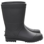 vidaXL Cizme de ploaie, negru, PVC, mărime 45 vidaXL Cizme de ploaie, negru, PVC, mărime 45