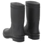 vidaXL Cizme de ploaie, negru, PVC, mărime 45 vidaXL Cizme de ploaie, negru, PVC, mărime 45