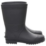 vidaXL Cizme de ploaie, negru, PVC, mărime 46 vidaXL Cizme de ploaie, negru, PVC, mărime 46