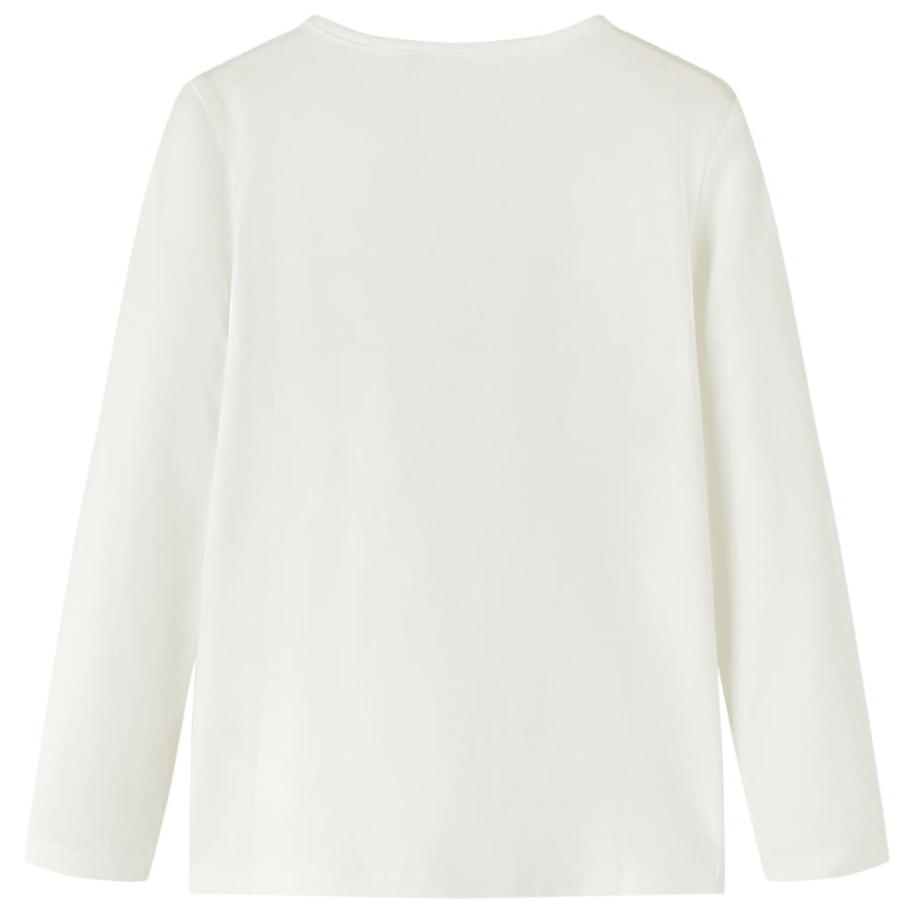 Tricou pentru copii cu mâneci lungi, ecru 116
