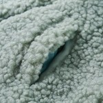Jachetă cu glugă pentru copii blană artificială Teddy verde mentă 128 Jachetă cu glugă pentru copii blană artificială Teddy verde mentă 128