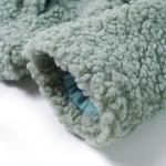 Jachetă cu glugă pentru copii blană artificială Teddy verde mentă 128 Jachetă cu glugă pentru copii blană artificială Teddy verde mentă 128
