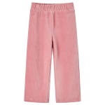Pantaloni de copii din velur, roz, 116 Pantaloni de copii din velur, roz, 116