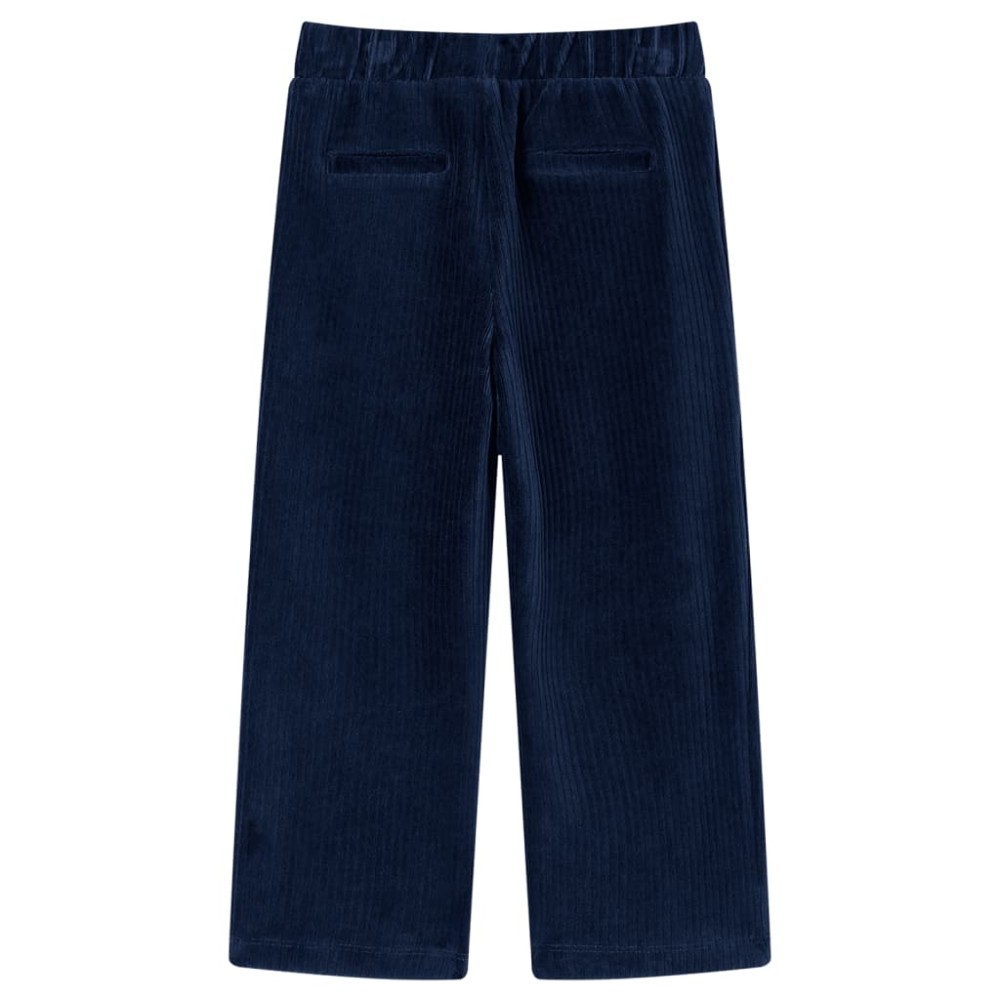Pantaloni de copii din velur, bleumarin, 104