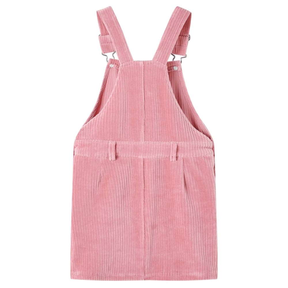 Rochie salopetă pentru copii, velur, roz deschis, 104