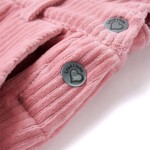 Rochie salopetă pentru copii, velur, roz deschis, 104 Rochie salopetă pentru copii, velur, roz deschis, 104