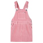 Rochie salopetă pentru copii, velur, roz deschis, 116 Rochie salopetă pentru copii, velur, roz deschis, 116