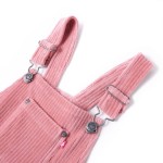 Rochie salopetă pentru copii, velur, roz deschis, 116 Rochie salopetă pentru copii, velur, roz deschis, 116