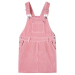 Rochie salopetă pentru copii, velur, roz deschis, 128 Rochie salopetă pentru copii, velur, roz deschis, 128