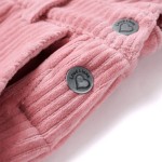 Rochie salopetă pentru copii, velur, roz deschis, 128 Rochie salopetă pentru copii, velur, roz deschis, 128