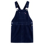 Rochie salopetă pentru copii, velur, bleumarin, 92 Rochie salopetă pentru copii, velur, bleumarin, 92