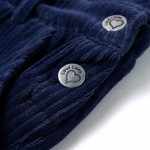Rochie salopetă pentru copii, velur, bleumarin, 116 Rochie salopetă pentru copii, velur, bleumarin, 116