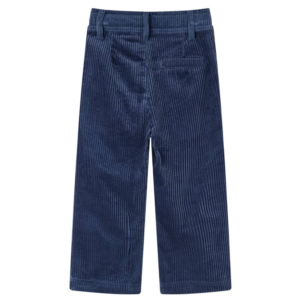 Pantaloni de copii din velur, bleumarin, 92