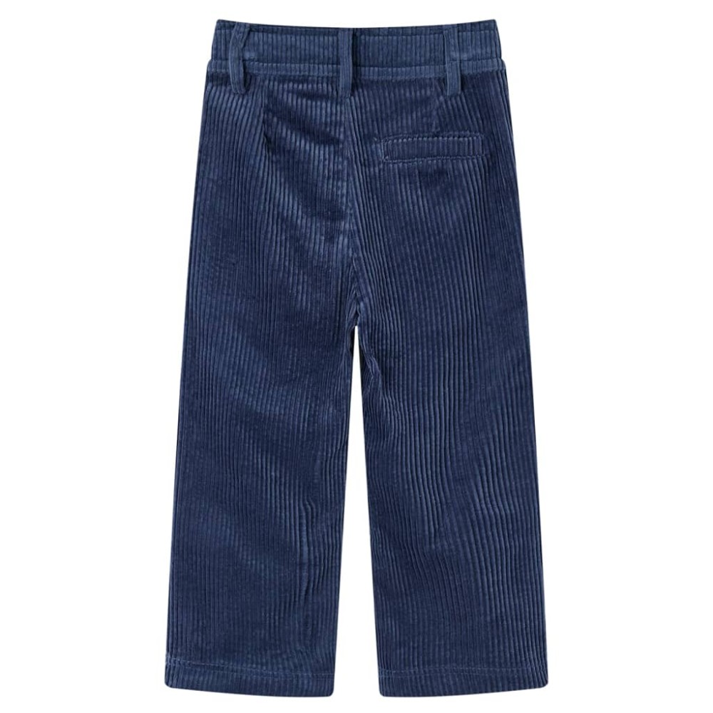 Pantaloni de copii din velur, bleumarin, 104