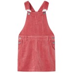 Rochie salopetă pentru copii, velur, roz, 104 Rochie salopetă pentru copii, velur, roz, 104
