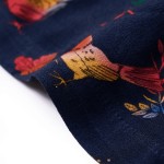 Rochie pentru copii cu mâneci lungi, bleumarin, 104