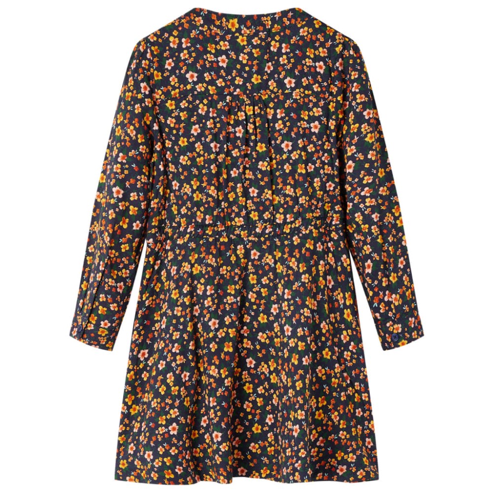 Rochie cu mâneci lungi pentru copii, bleumarin, 92