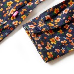 Rochie cu mâneci lungi pentru copii, bleumarin, 92
