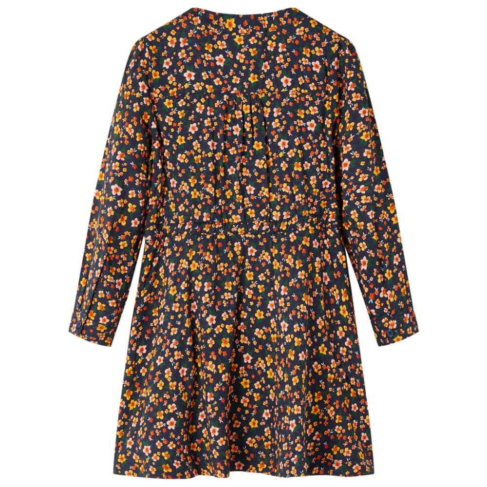 Rochie pentru copii cu mâneci lungi, bleumarin, 104