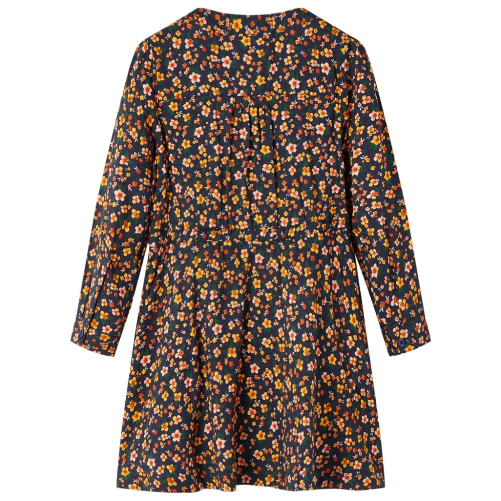 Rochie pentru copii cu mâneci lungi, bleumarin, 116