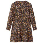 Rochie pentru copii cu mâneci lungi, bleumarin, 116