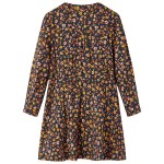Rochie cu mâneci lungi pentru copii, bleumarin, 140