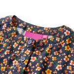 Rochie cu mâneci lungi pentru copii, bleumarin, 140