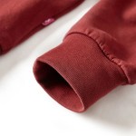 Bluzon pentru copii, color block roz și henna, 140 Bluzon pentru copii, color block roz și henna, 140