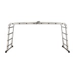 vidaXL Scară treptată din aluminiu, 8 trepte, 150 kg