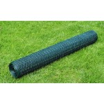 vidaXL Gard de plasă, verde închis, 1 x 25 m, oțel, hexagon vidaXL Gard de plasă, verde închis, 1 x 25 m, oțel, hexagon