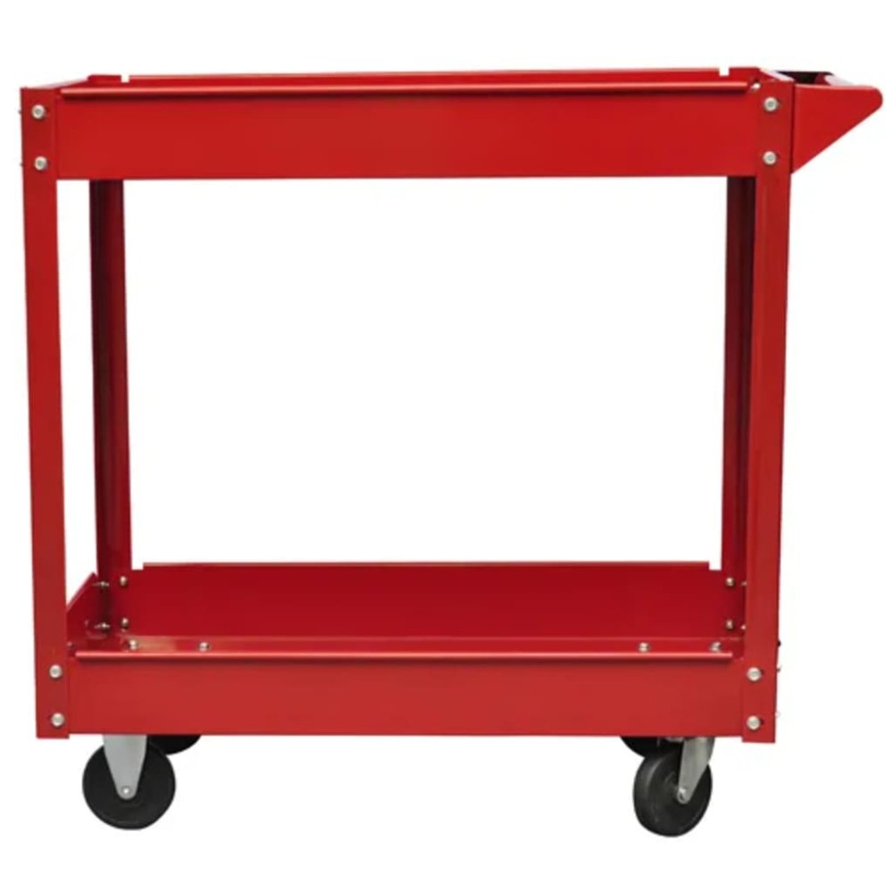 vidaXL Cărucior pentru scule de atelier, 2 buc., 100 kg, 2 rafturi