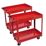 vidaXL Cărucior pentru scule de atelier, 2 buc., 100 kg, 2 rafturi vidaXL Cărucior pentru scule de atelier, 2 buc., 100 kg, 2 rafturi