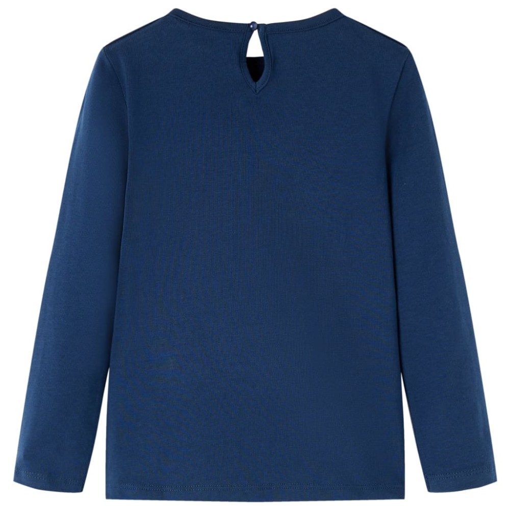 Tricou pentru copii cu mâneci lungi, bleumarin, 104
