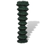 vidaXL Gard de legătură din plasă, verde, 1,5 x 25 m, oțel vidaXL Gard de legătură din plasă, verde, 1,5 x 25 m, oțel