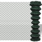 vidaXL Gard de legătură din plasă, verde, 1,5 x 25 m, oțel vidaXL Gard de legătură din plasă, verde, 1,5 x 25 m, oțel
