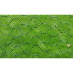 vidaXL Plasă de sârmă găini, verde, 25 x 0,5 m, cu înveliș PVC