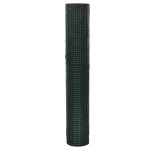 vidaXL Plasă de sârmă găini, verde, 10 x 1 m, oțel galvanizat cu PVC