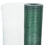vidaXL Plasă de sârmă găini, verde, 1 x 25 m, oțel galvanizat