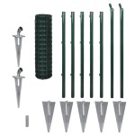 vidaXL Euro gard, verde, 10 x 1,0 m, oțel vidaXL Euro gard, verde, 10 x 1,0 m, oțel
