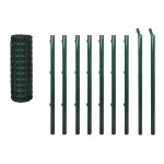 vidaXL Euro gard, verde, 10 x 1,0 m, oțel vidaXL Euro gard, verde, 10 x 1,0 m, oțel