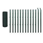 vidaXL Euro gard, verde, 25 x 0,8 m, oțel vidaXL Euro gard, verde, 25 x 0,8 m, oțel