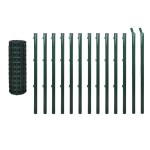 vidaXL Euro gard, verde, 25 x 0,8 m, oțel vidaXL Euro gard, verde, 25 x 0,8 m, oțel