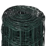 vidaXL Euro gard, verde, 10 x 1,5 m, oțel vidaXL Euro gard, verde, 10 x 1,5 m, oțel