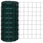vidaXL Euro gard, verde, 25 x 0,8 m, oțel vidaXL Euro gard, verde, 25 x 0,8 m, oțel