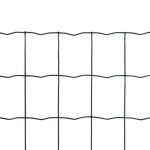 vidaXL Euro gard, 25 x 1,0 m, oțel, verde