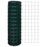 vidaXL Euro gard, verde, 25 x 1,2 m, oțel vidaXL Euro gard, verde, 25 x 1,2 m, oțel