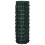 vidaXL Euro gard, verde, 10 x 0,8 m, oțel